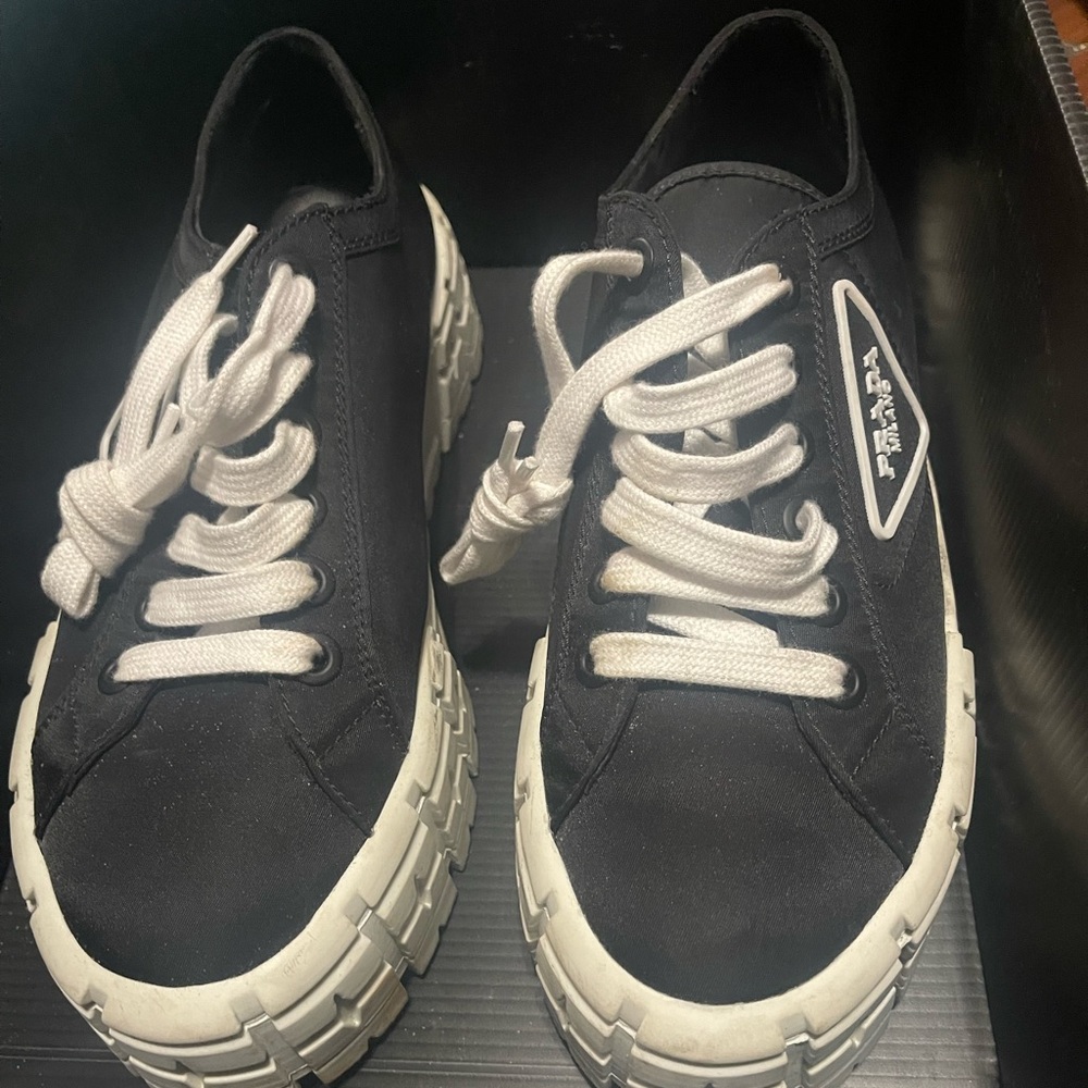 Prada platform shoes